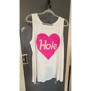 Torrid size 3 white hole band tank top